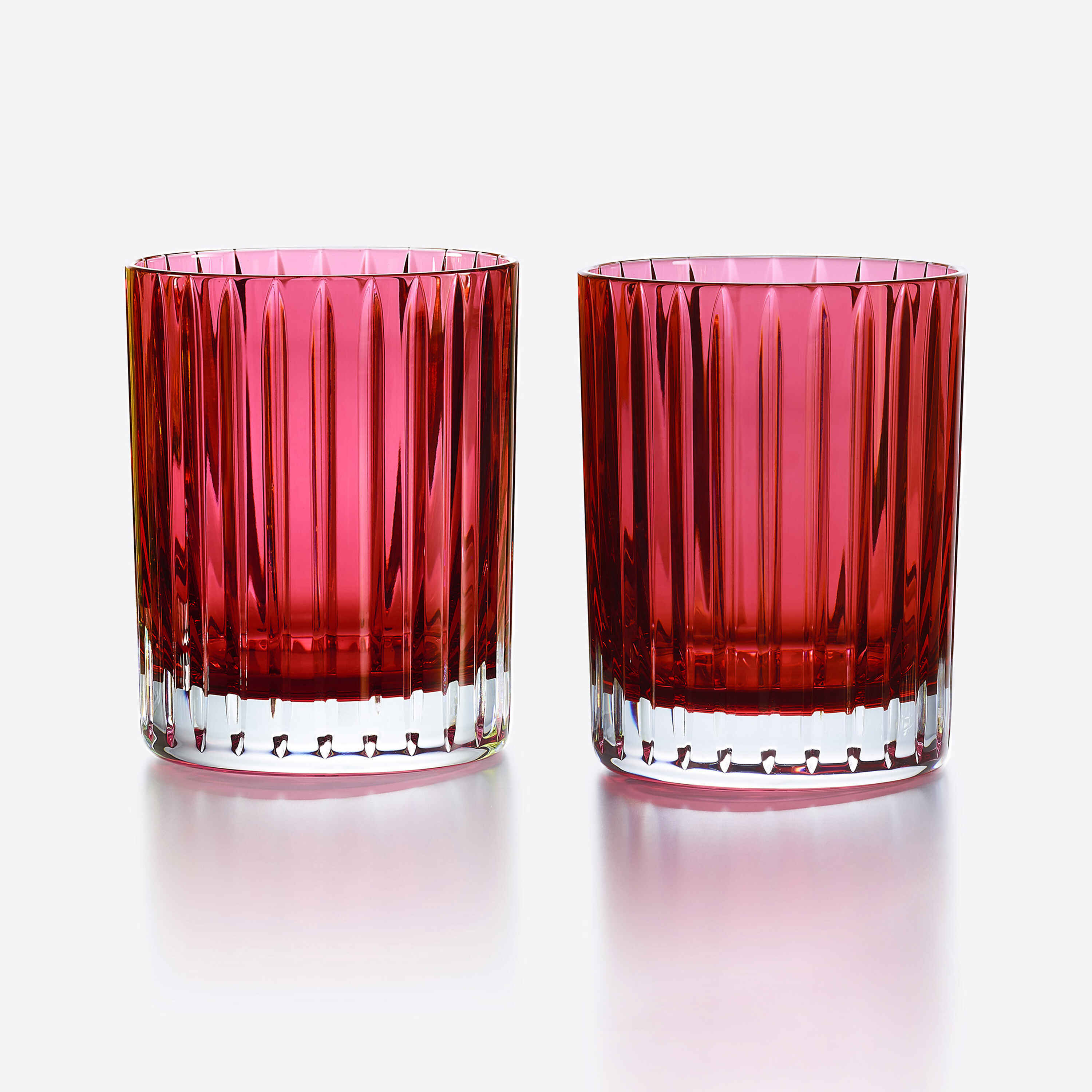 Baccarat Harmonie DOF Tumblers Colors of Joy Pair, Red